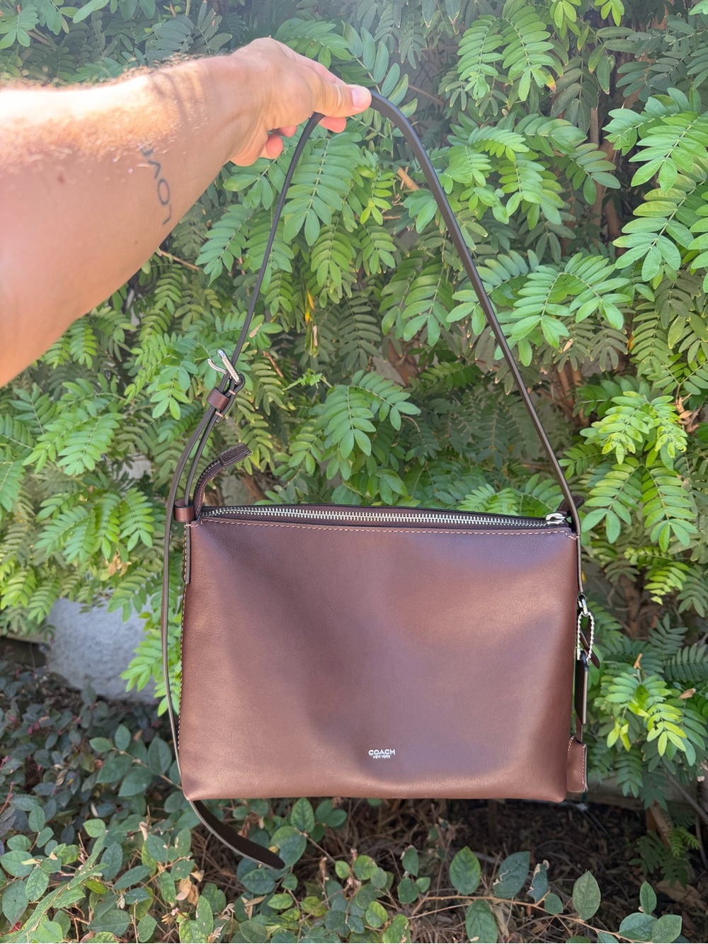 Coach Mott Messenger Bag 33 Maple Leather Crossbody NWOT